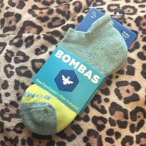 Bombas Women’s/Men's Athletic Socks in Green and Lime (LAST PAIR 1 LEFT)💚
